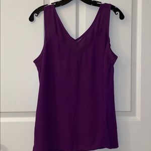 Purple V Neck Tank